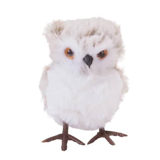 Melrose 4" Faux Fur Owls Shelf Sitter Set